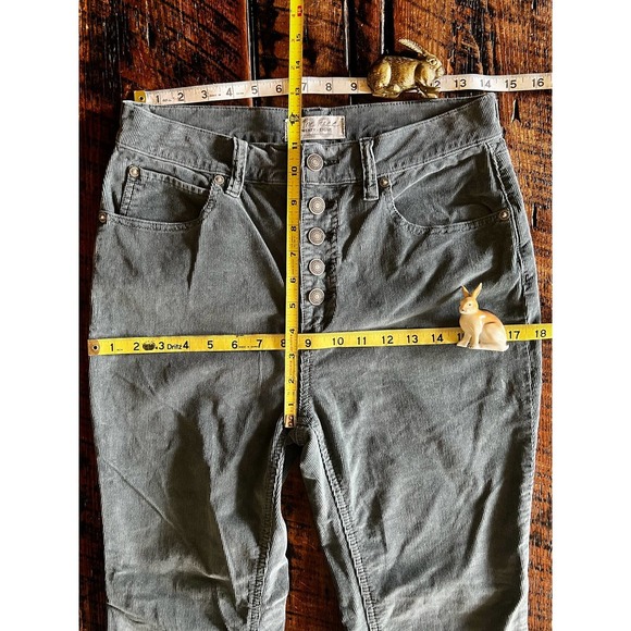 We the Free Free sage/blue/green Corduroy Free People Pants Button Fly S… - Picture 9 of 14